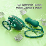 VibeLust Duo – Nipple Sucker & Pulsing Dildo Set 💚👅💥