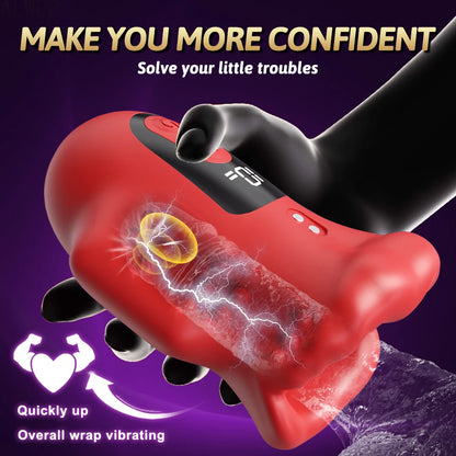 FullGrip Surge – Dual Motor Vibrating Mouth Masturbator🌹🔥