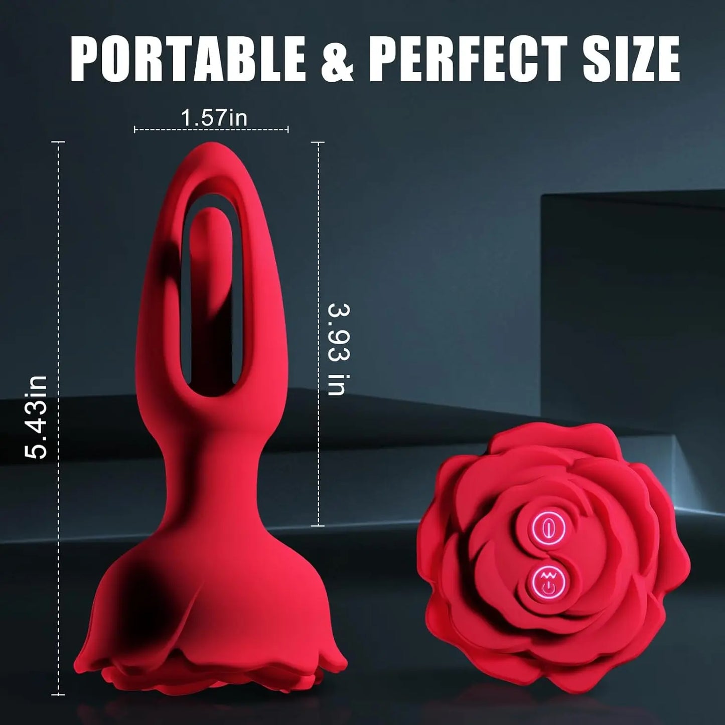 RoseThrob – Vibrating Flower Plug for Girls Who Bloom Wild 🌹💓🍑