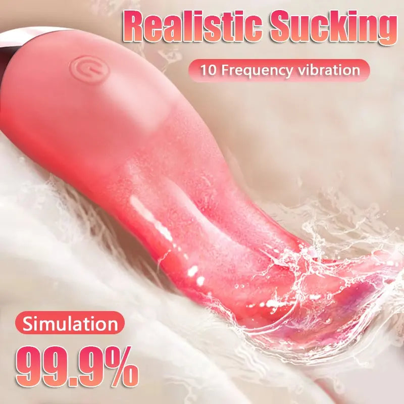 BlushLick – Heated Tongue Vibrator with 10 Modes & Wet Wave Stimulation 👅💗🔥