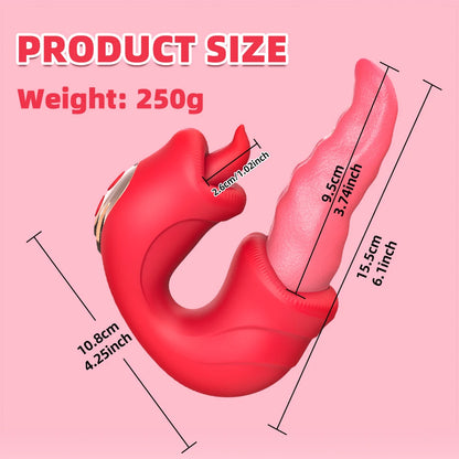 360° Rotating Tongue Vibrator with App Control🔥