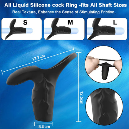 Black Thunder Dual-Ring Vibrator 🔥