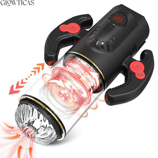 Dual-Handle PowerStroke 3-in-1 Masturbator 🔥🎧