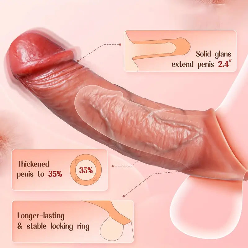 PowerLength – Vibrating Penis Sleeve for Bigger Feel & Deeper Satisfaction ⬆️🍆💦