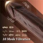 ThrustKing X – 4-in-1 Rotating Heatstroke Dildo with Remote Power Drive 🔥🍫💥